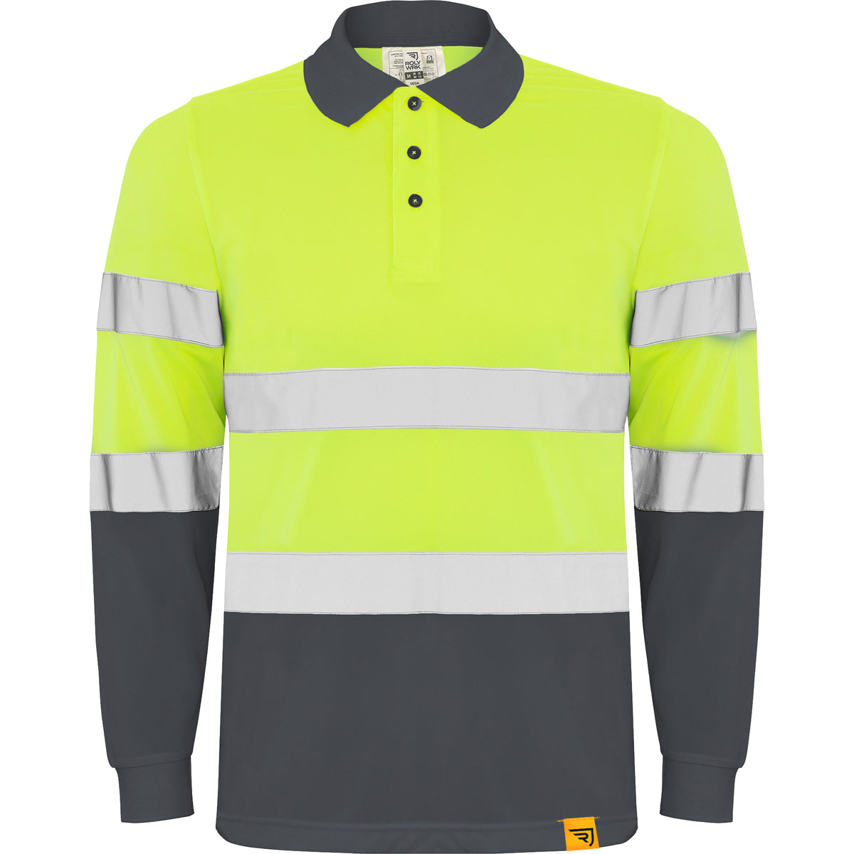 POLO HAUTE VISIBILITÉ À MANCHES LONGUES - POLARIS L/S