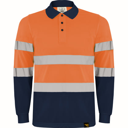 POLO HAUTE VISIBILITÉ À MANCHES LONGUES - POLARIS L/S