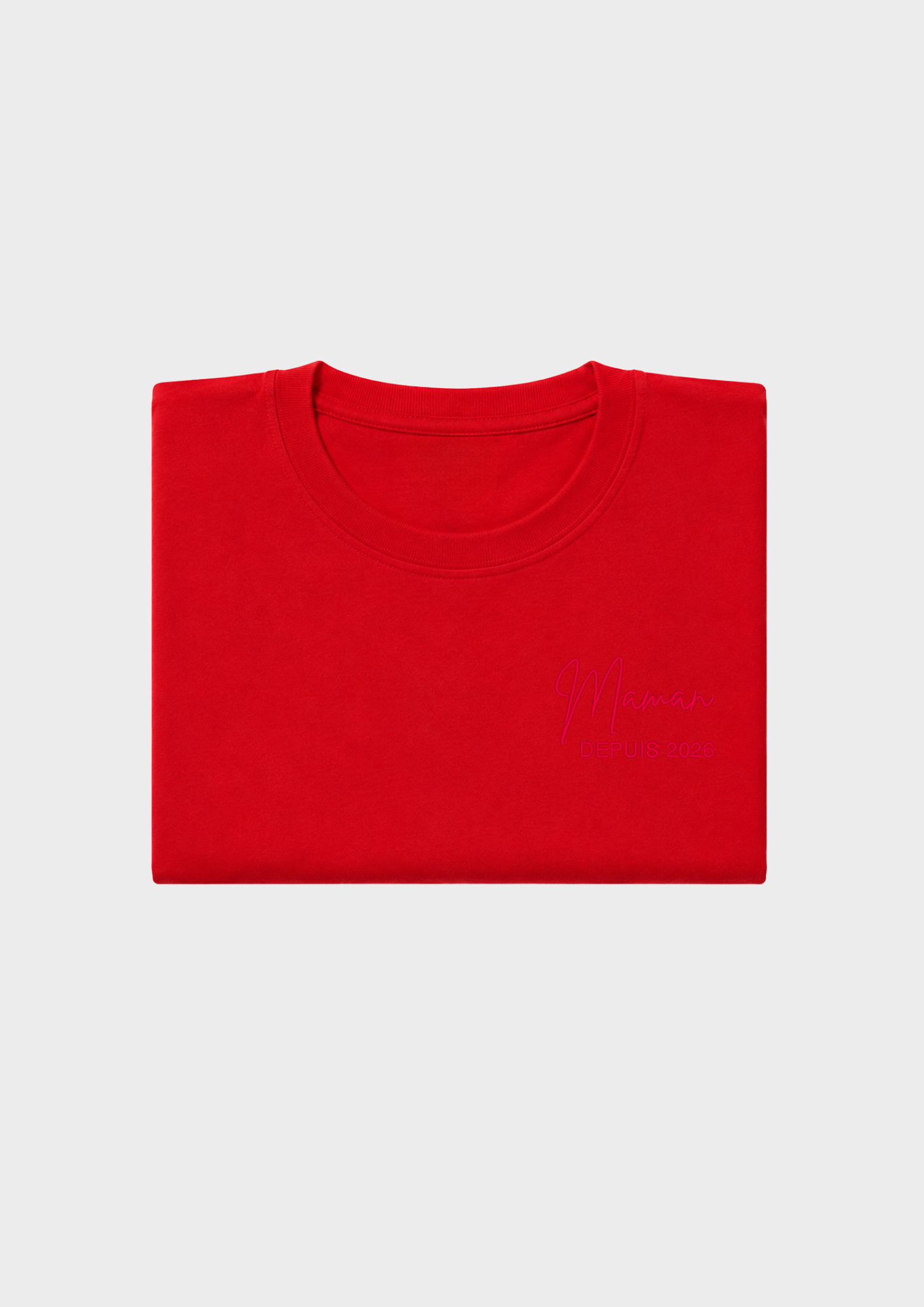T-SHIRT - Broderie "Maman Depuis..."