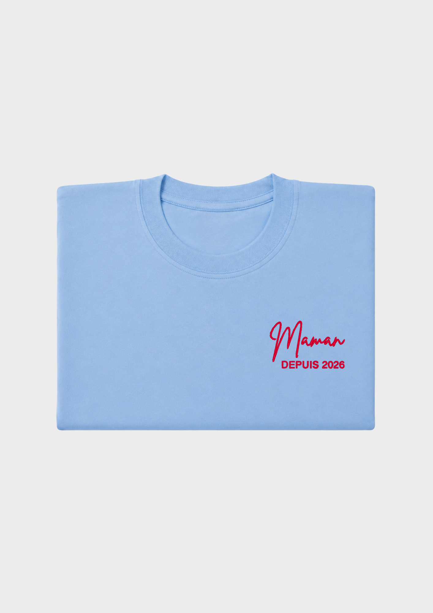 T-SHIRT - Broderie "Maman Depuis..."