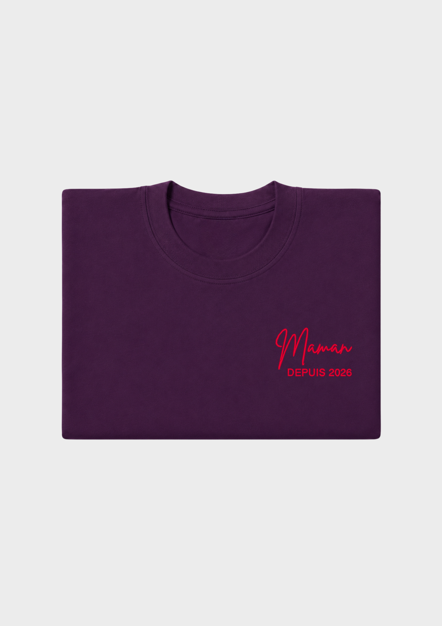 T-SHIRT - Broderie "Maman Depuis..."