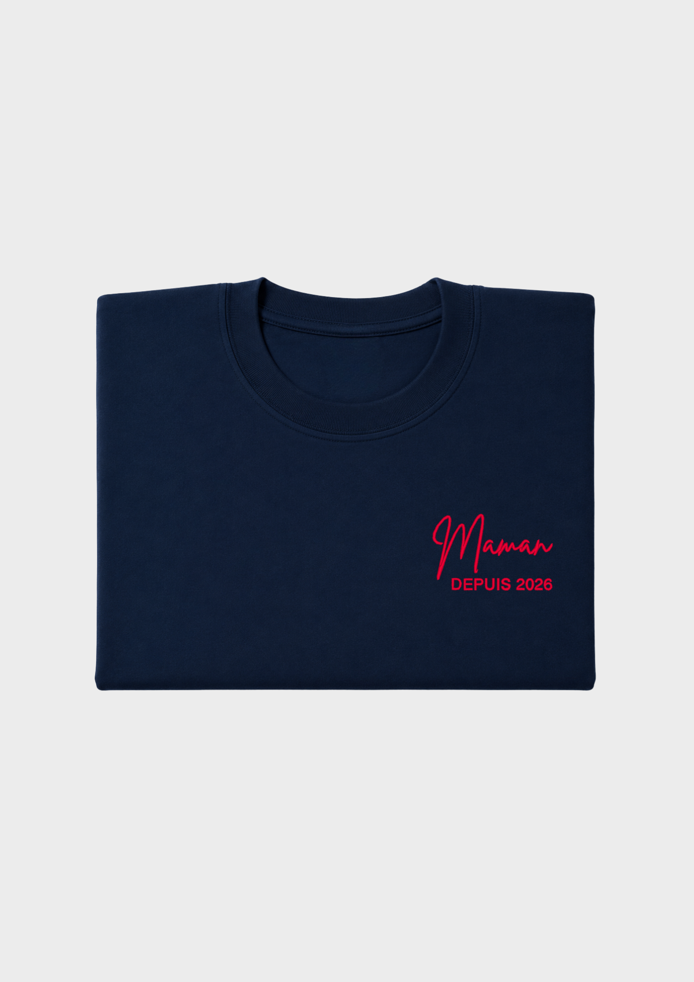 T-SHIRT - Broderie "Maman Depuis..."
