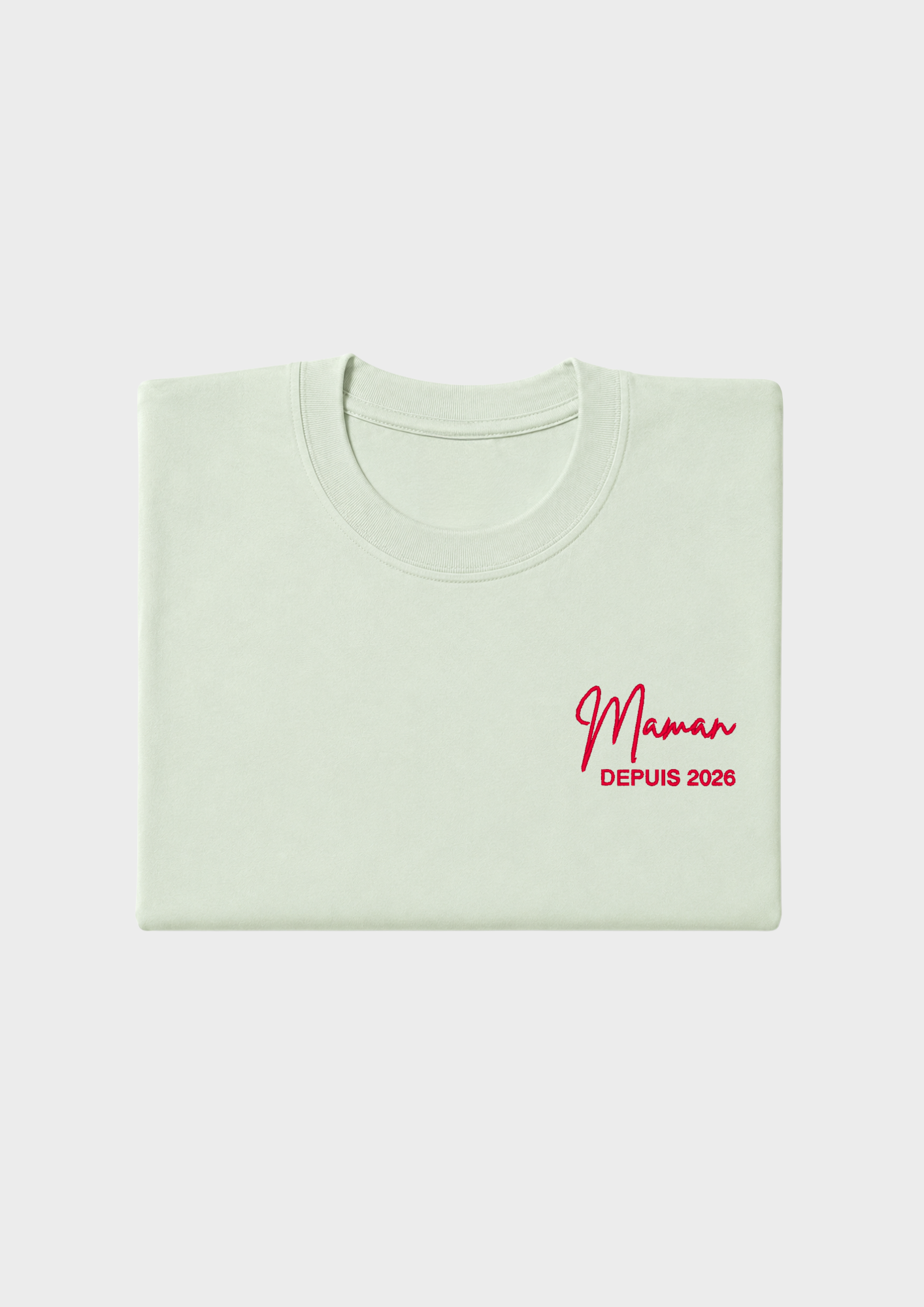T-SHIRT - Broderie "Maman Depuis..."