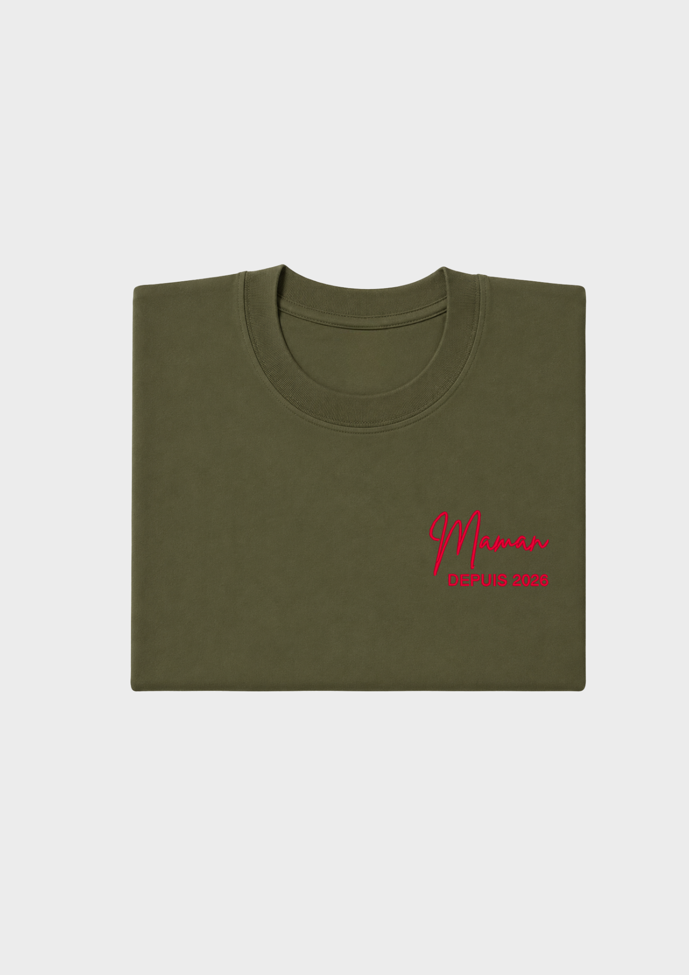 T-SHIRT - Broderie "Maman Depuis..."