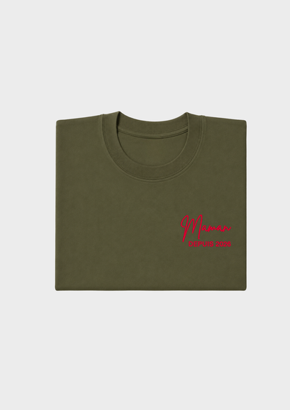T-SHIRT - Broderie "Maman Depuis..."