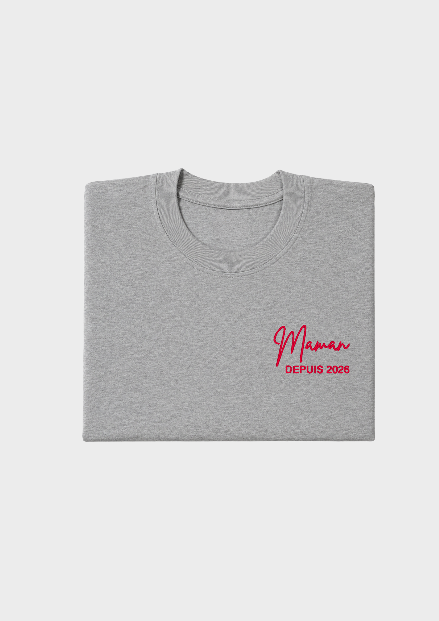 T-SHIRT - Broderie "Maman Depuis..."